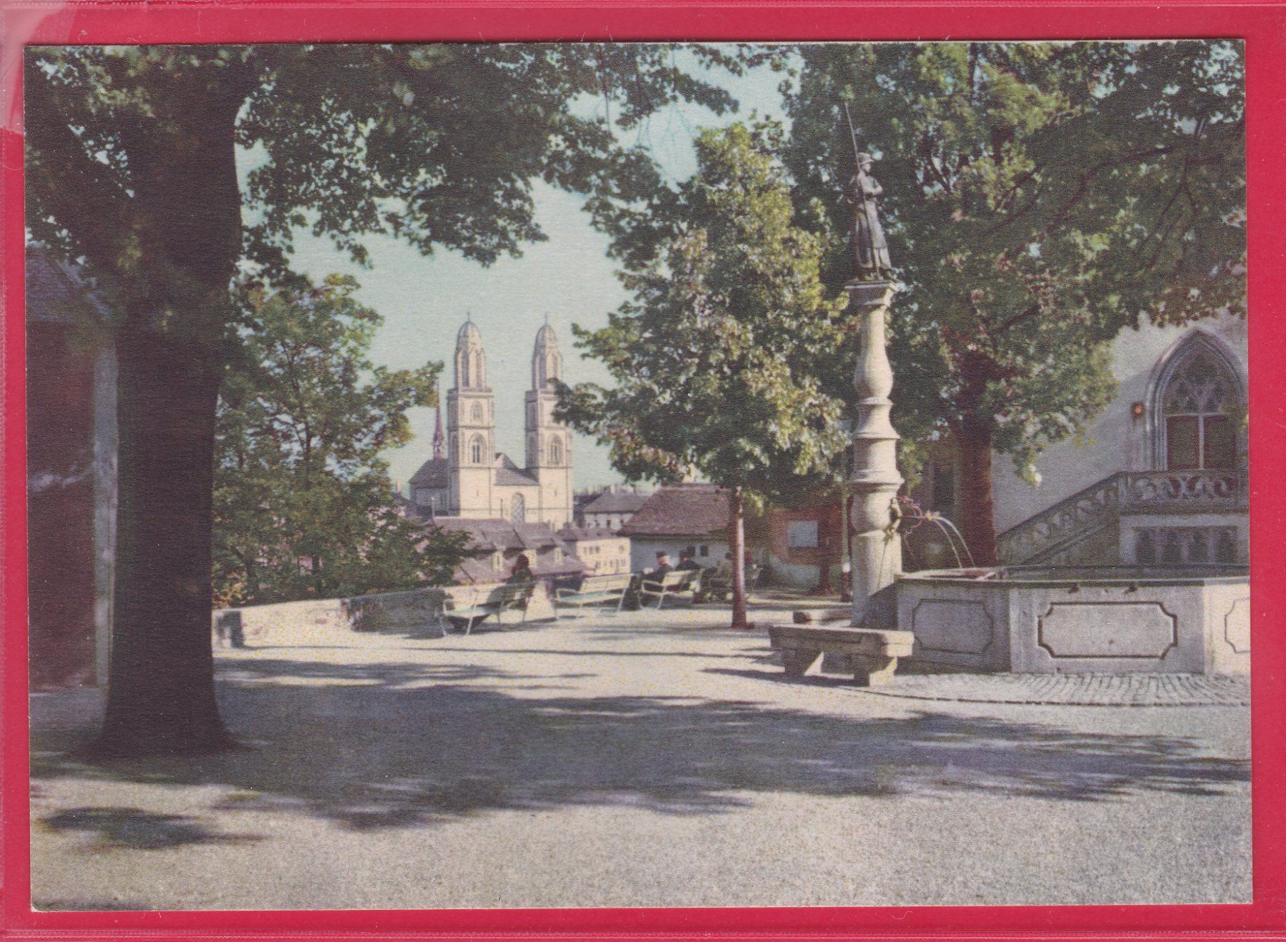 Cartoline postali: ZÜRICH, LINDENHOF – Usato da Oberrieden venduto da Gebirgsstelze