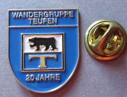 PIN SCHWEIZ TEUFEN WANDERGRUPPE 20 JAHRE, WAPPEN