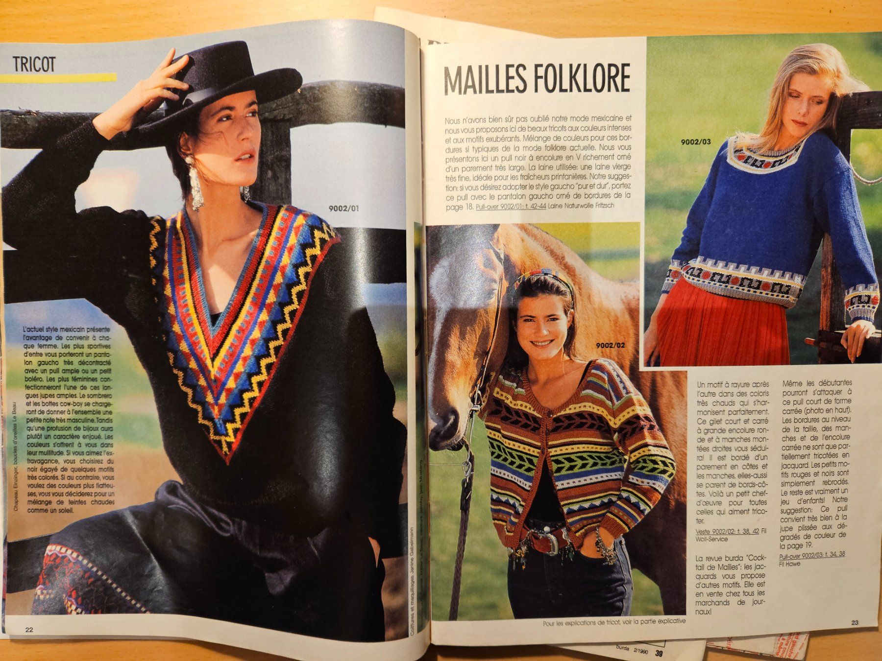 Schnittmuster: Burda mode printemps_pantalons_style marin 02/1990 – Gebraucht aus Lausanne von tal_01 8