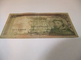 Billet du Portugal Saint Antonio  de 26. 5. 1954