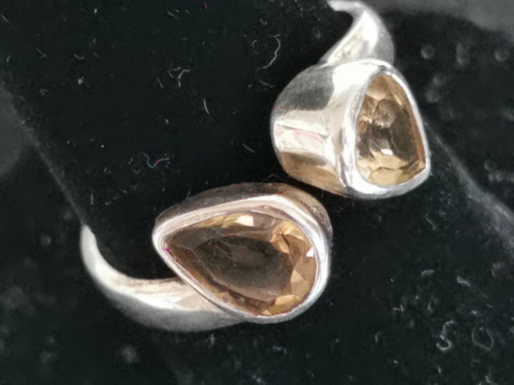 Anelli: Damen Silber Ring mit Rauch Topase – Nuovo (secondo la descrizione) da Schlieren venduto da vlalif 2