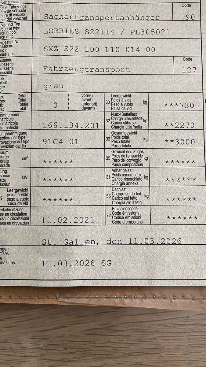 Lorries Anhänger: Anhänger Lorries – Gebraucht aus Burg AG von Rl-2390 3
