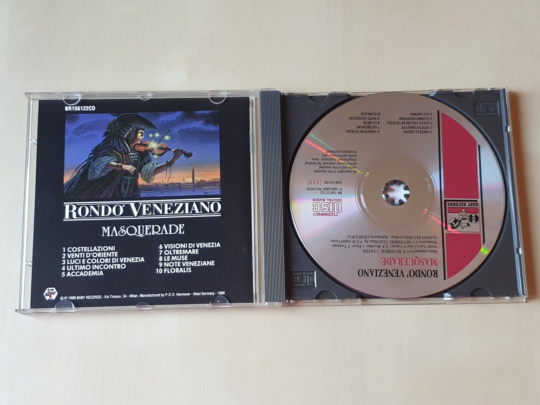 CD: Rondo Veneziano Masquerade – Usato da Stansstad venduto da collectorsshop 2