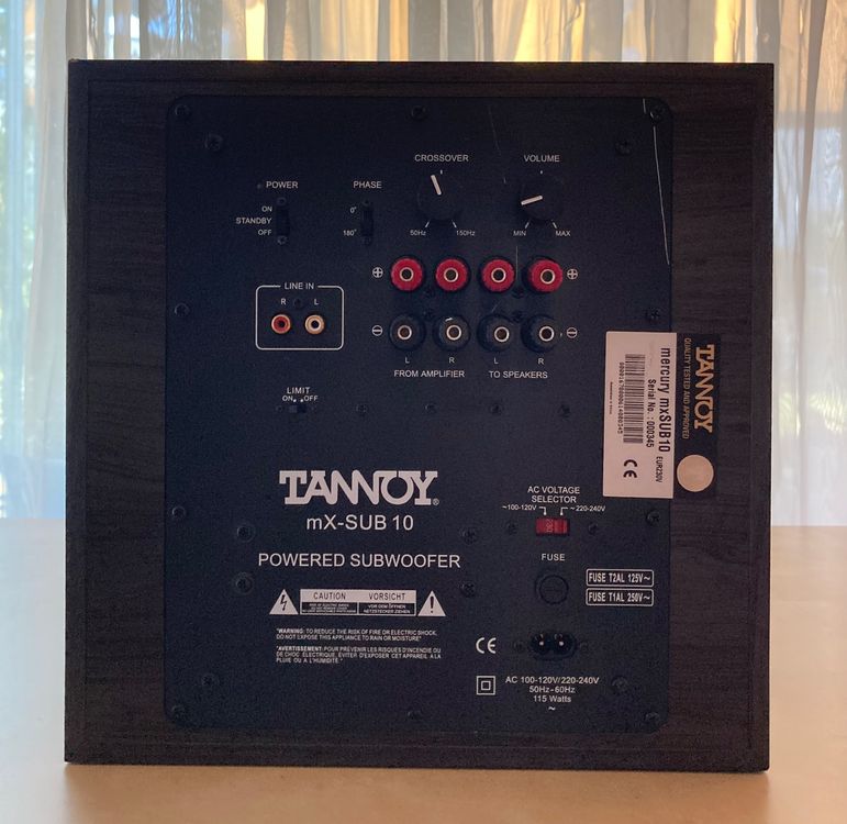 Tannoy - Mx-Sub 10 - Aktiv Subwoofer | Kaufen auf Ricardo
