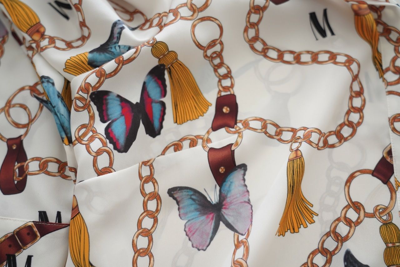 Madeleine Blusen: Elegante Seidenbluse Madeleine Gr. 42, bunt – Gebraucht aus Engelburg von MarcelR01 2