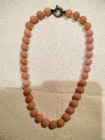 Collier en Quartz Rose Perles Rondes Style Classique