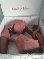Schuhe See by Chloe, Leder, Größe 40, rosa