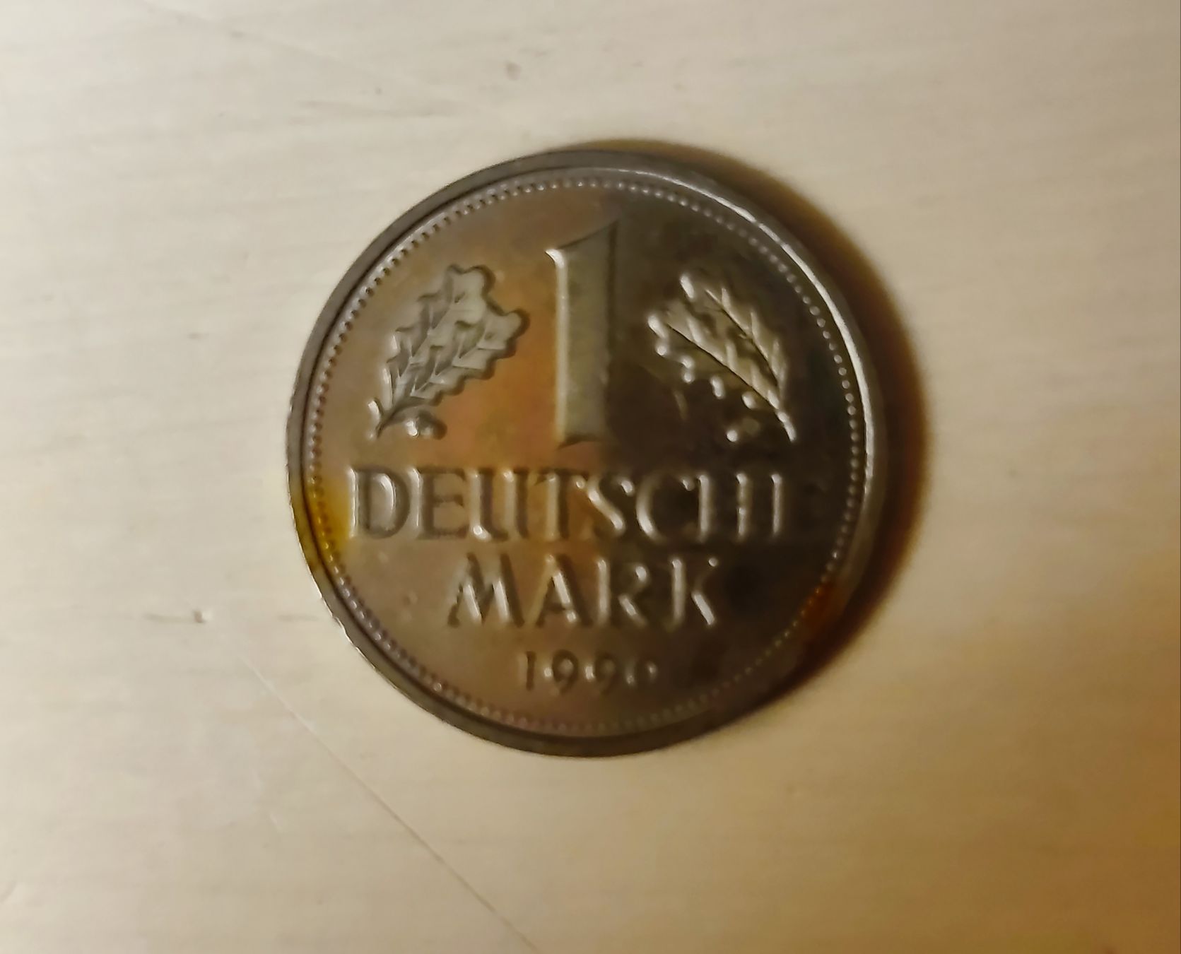 Tutti le monete: 1 Mark, 1990, BRD, Bundesrepublik Deutschland – Usato da Winterthur venduto da leovale