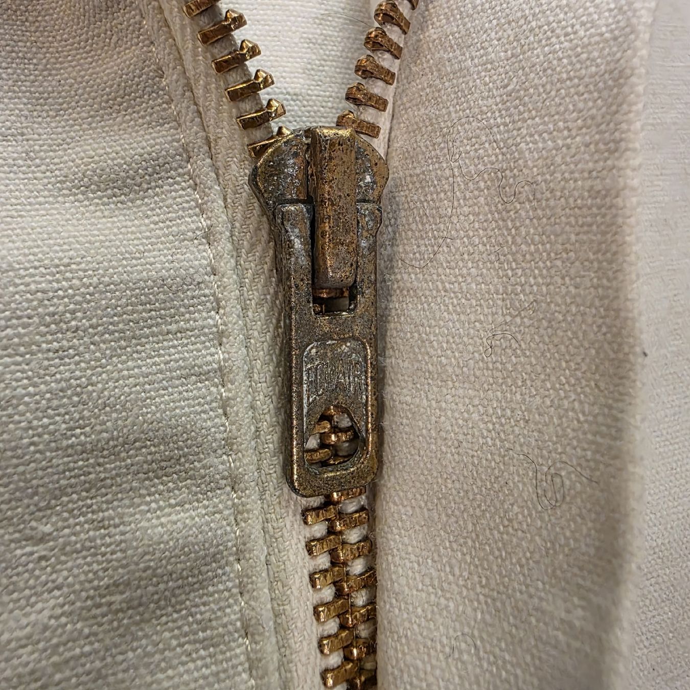Lee Giacche: Veste vintage Lee Cooper écru 1970 zip Éclair workwear – Usato da Etoy venduto da Vinylafrime 2