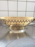 ALTE BRONZESCHALE EINLEGEARBEIT & MONOGRAM...BIG - SALES...!
