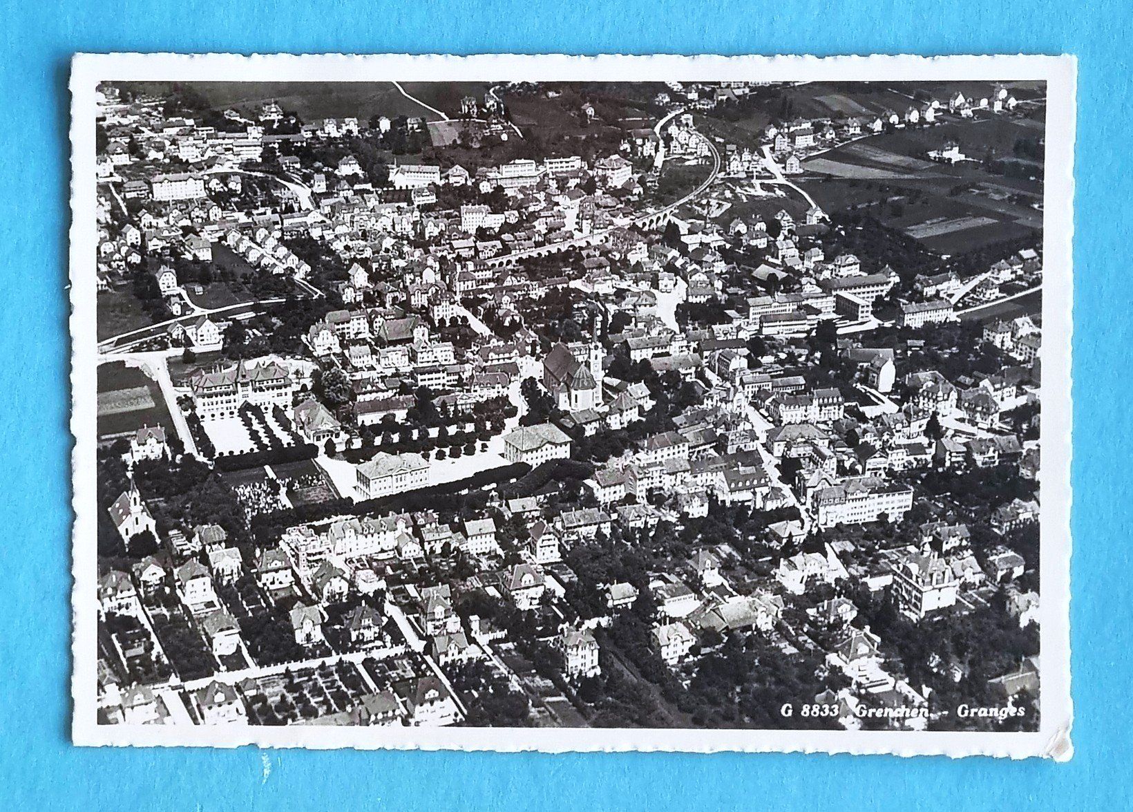 Cartoline postali: Grenchen - Luftfoto Aviatik beider Basel - 1938 – Usato da Rothrist venduto da RROENK