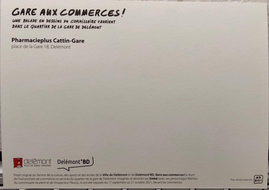 Cartoline postali: DELÉMONT BD 2021 - Gare aux commerces – Usato da Delémont venduto da Domdom1 1