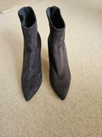 Bottines en daim gris