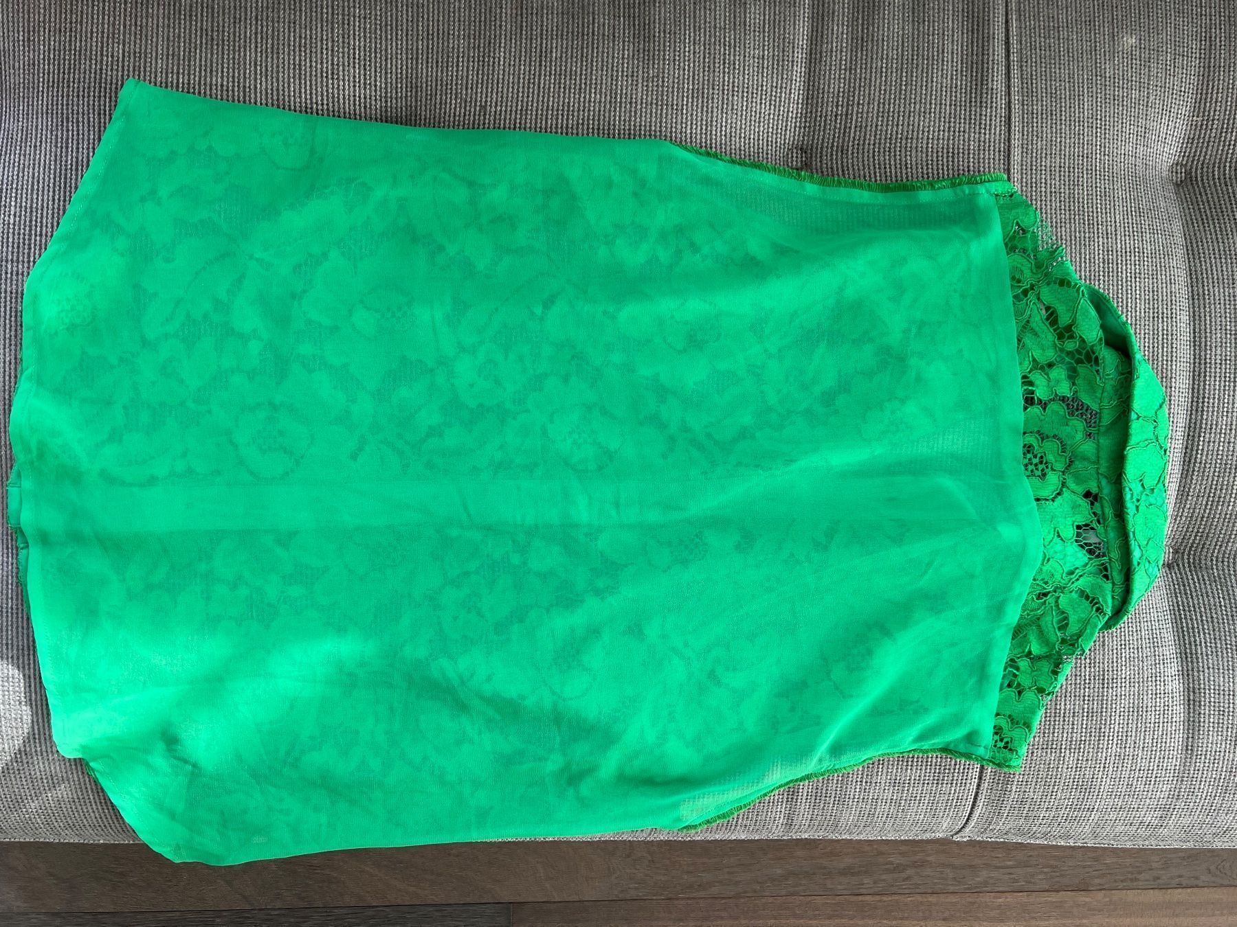 Sandro Camicette: Sandro green lace blouse – Usato da Kilchberg venduto da AK_KB 2