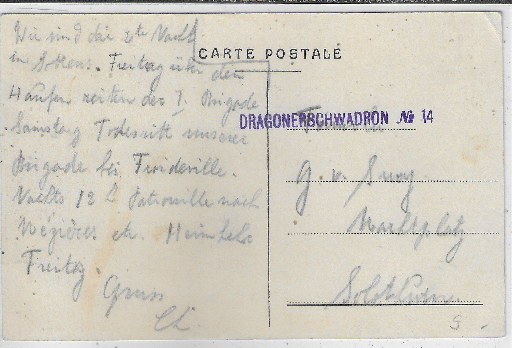 Cartoline postali: Sottens - Vue generale – Usato da Ettingen venduto da Kartenplanet 1
