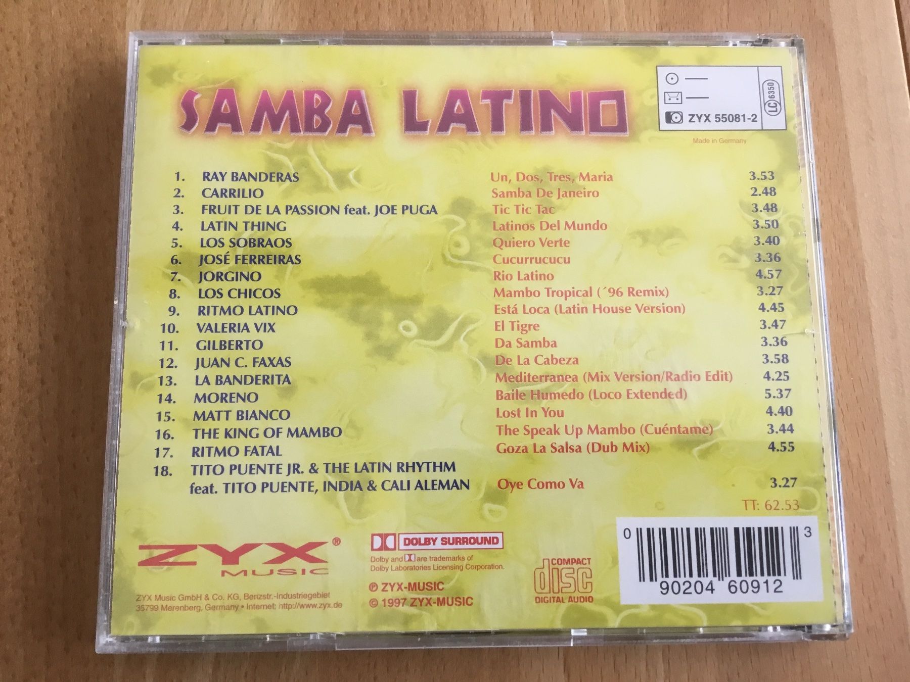 CD: Samba Latino CD Musik-Sampler diverse Interpreten – Usato da Kerzers venduto da Georges3210 1