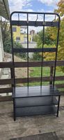 Garderobe mit Schuhregal Metall schwarz