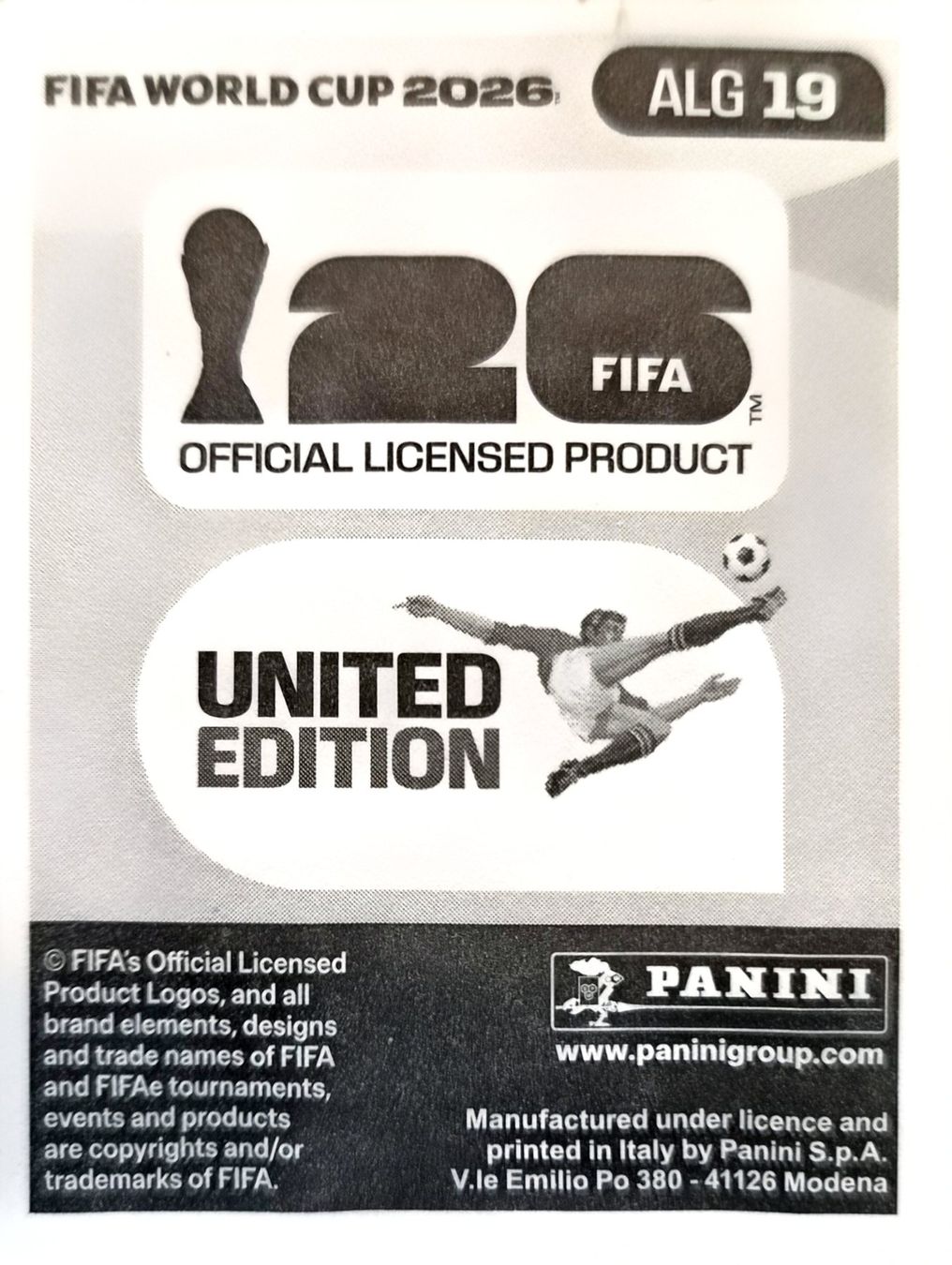 Panini Carte collezionabili: Carte FIFA World Cup 2026 ALG 19 – Usato da Clarens venduto da rim_g98y 1