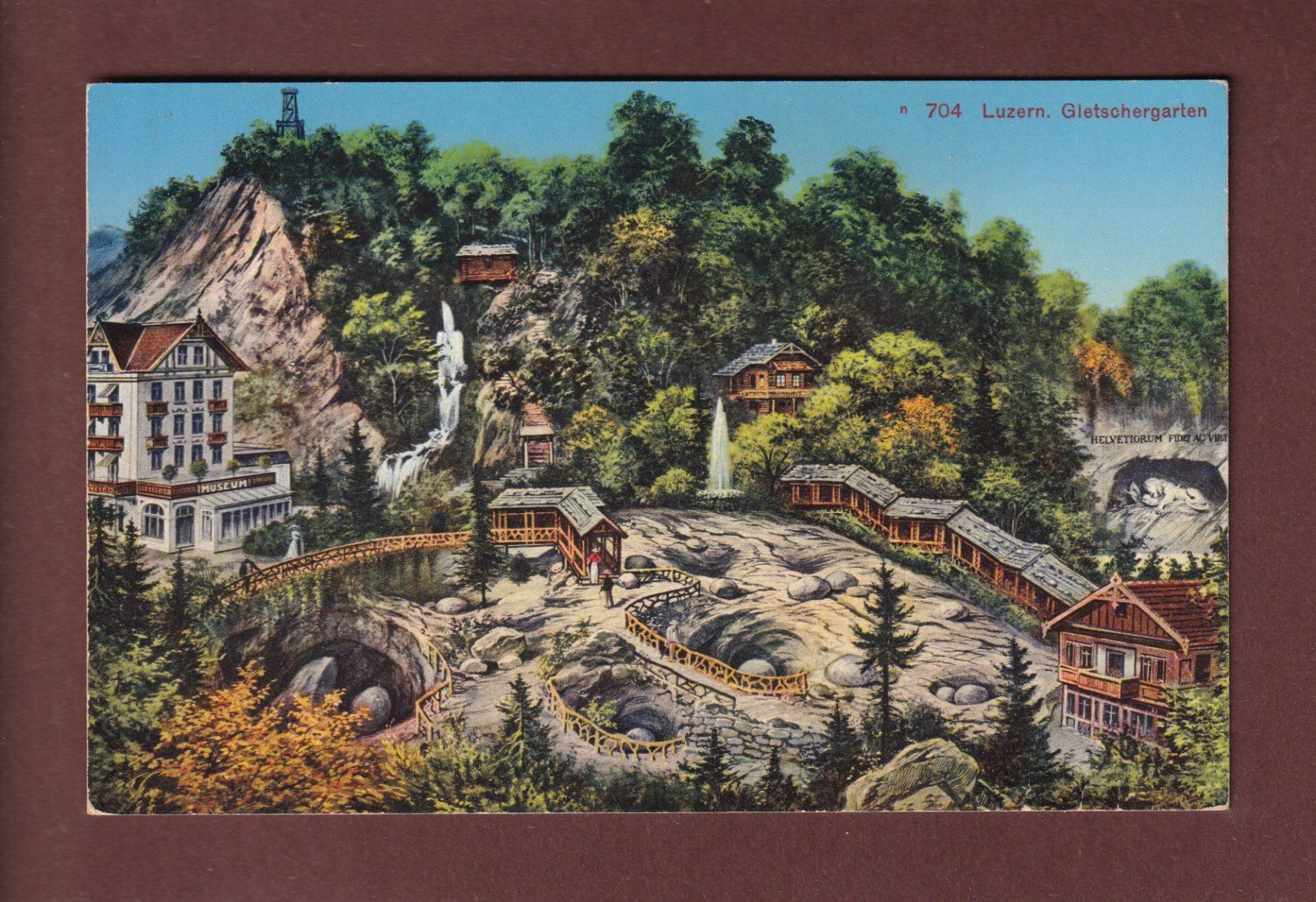 Cartes postales: LUZERN - Gletschergarten – D'occasion à Pully par nicecards-shop