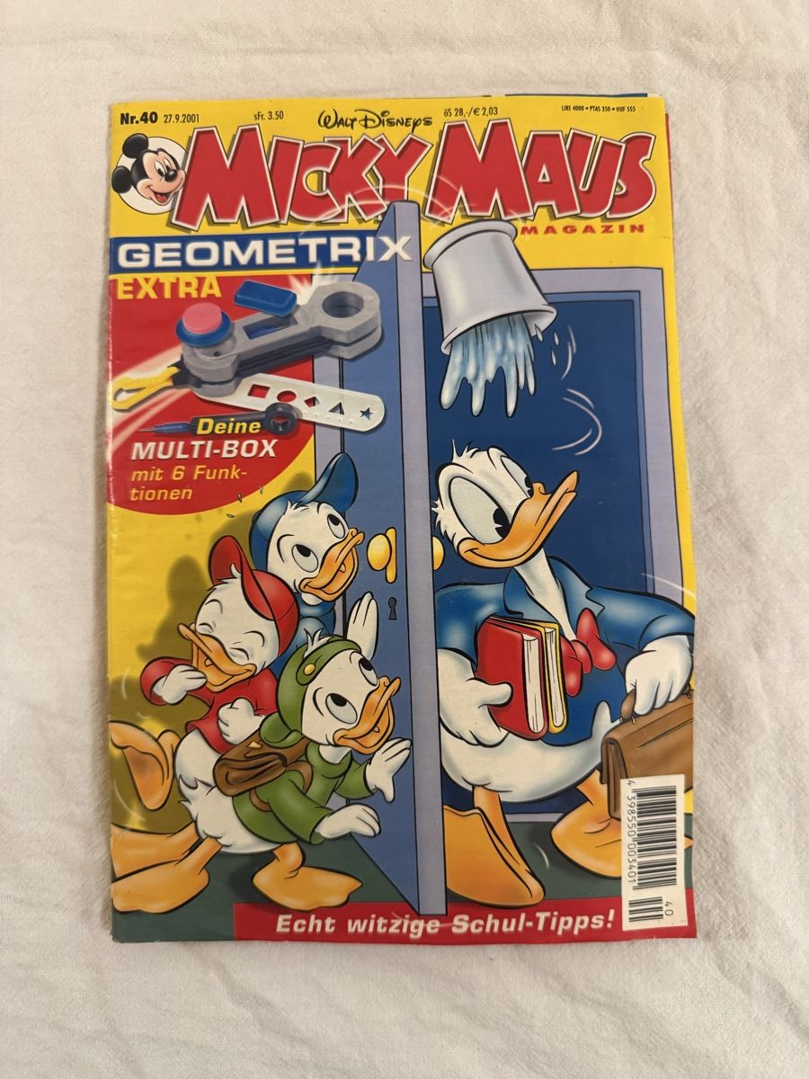 Fumetti: Micky Maus Magazin Nr. 40 2001 mit Geometrix Extra Set – Usato da Menziken venduto da TopDevShop