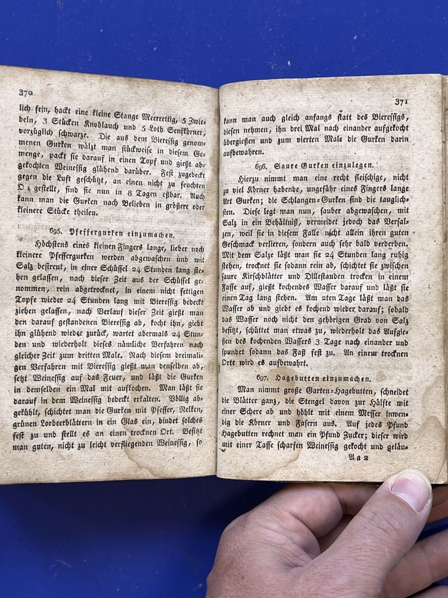 Libri: Antikes Kochbuch "Scheibler's Kochbuch" 1826 – Usato da Adliswil venduto da buch_und_kunst 7