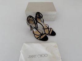 Jimmy Choo Bijou 100 Crystal-embellished Sandals