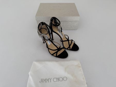 Jimmy Choo Bijou 100 Crystal-embellished Sandals