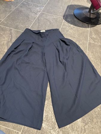 Damen Hose / Jupe Culotte - dunkelblau -  Gr. Uk 10