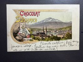 Suchard Litho AK Luzern gel.1889
