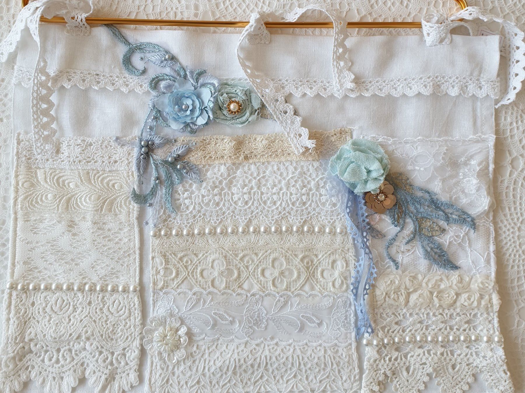 Tutte le decorazioni: Organizer Utensilo Shabby Chic Muttertag Spitze Aufbewahrung – Nuovo e nell'imballaggio originale da Gossau ZH venduto da Goes05 1