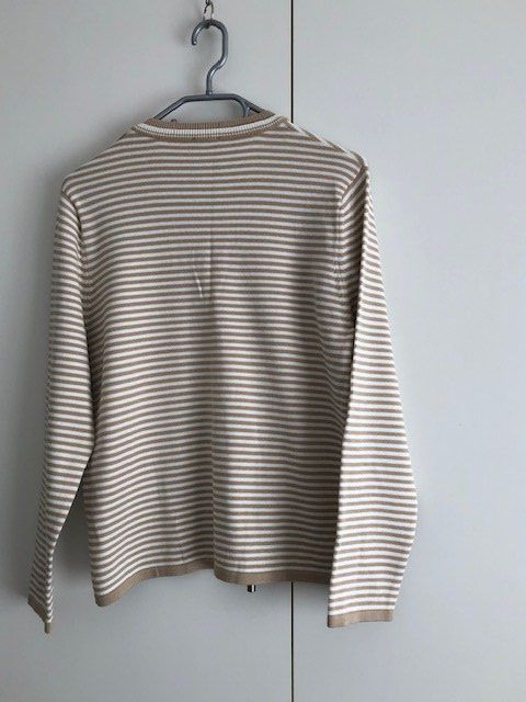 Gerry Weber Pullover & Sweatshirts: Pulli, Gerry Weber, 42, beige-weiss, Baumwolle – Gebraucht aus Hünenberg See von dustein 1