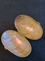 Antike Perlmutt Box oval