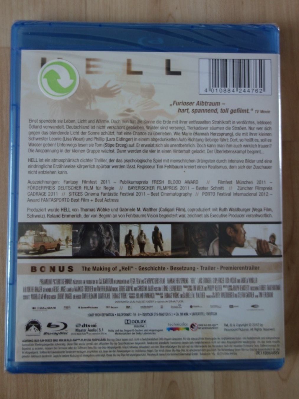 Tutti i DVDs: Hell, Blueray, neu – Nuovo e nell'imballaggio originale da Wil SG venduto da Donaldus 1