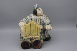 ""Clown mit Orgel "Künstler * Ueli Schmutz (1932-2024) *