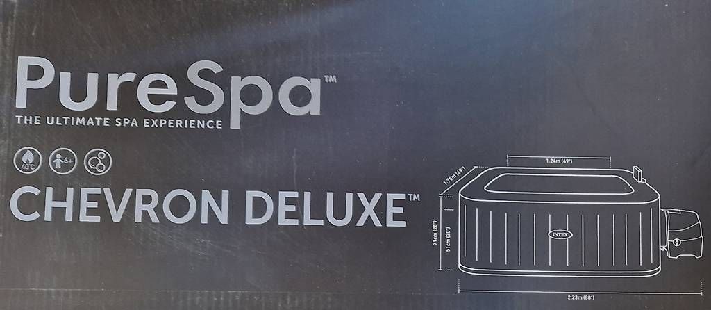 Bains à remous: SPA Intex Chevron Deluxe, NEUF – D'occasion à bernex par fabriceznn 4