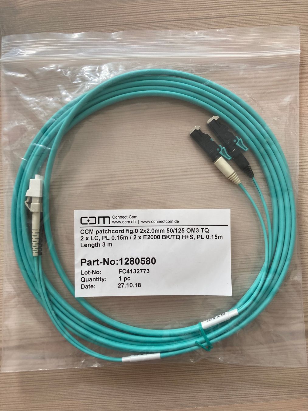 Kabel: Glasfaserkabel 3m LC-E2000 – Neu und originalverpackt aus Dielsdorf von Textron