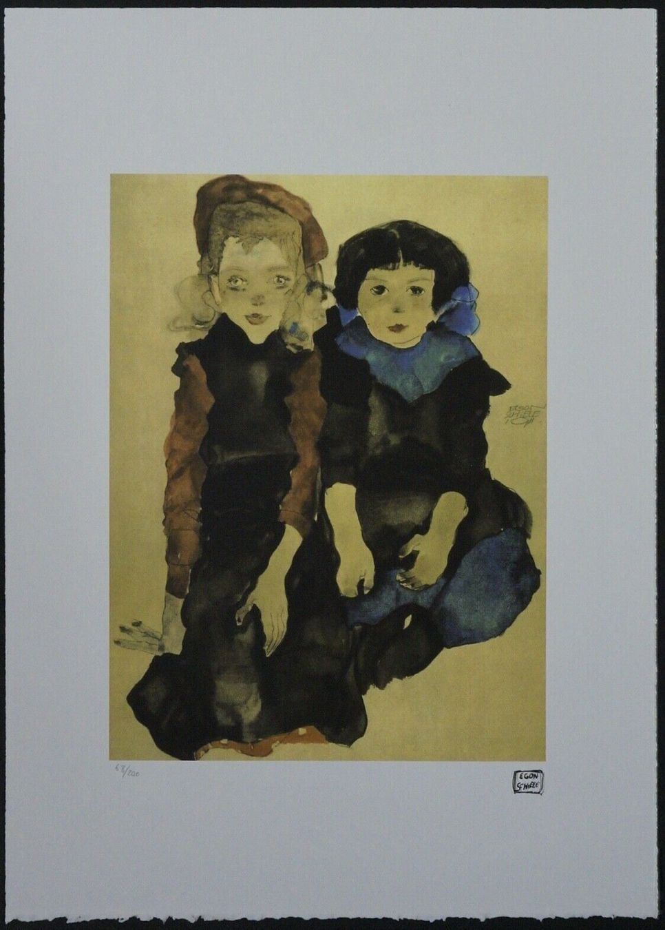 Poster & Bilder: EGON SCHIELE  HANDNUMMERIERT DRUCKSIGNIERT MIT ZERTIFIKAT – Gebraucht aus Gersau von kunst-online