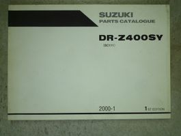 Ersatzteil -Katalog Suzuki DR-Z400 SY  Jg.2000-1
