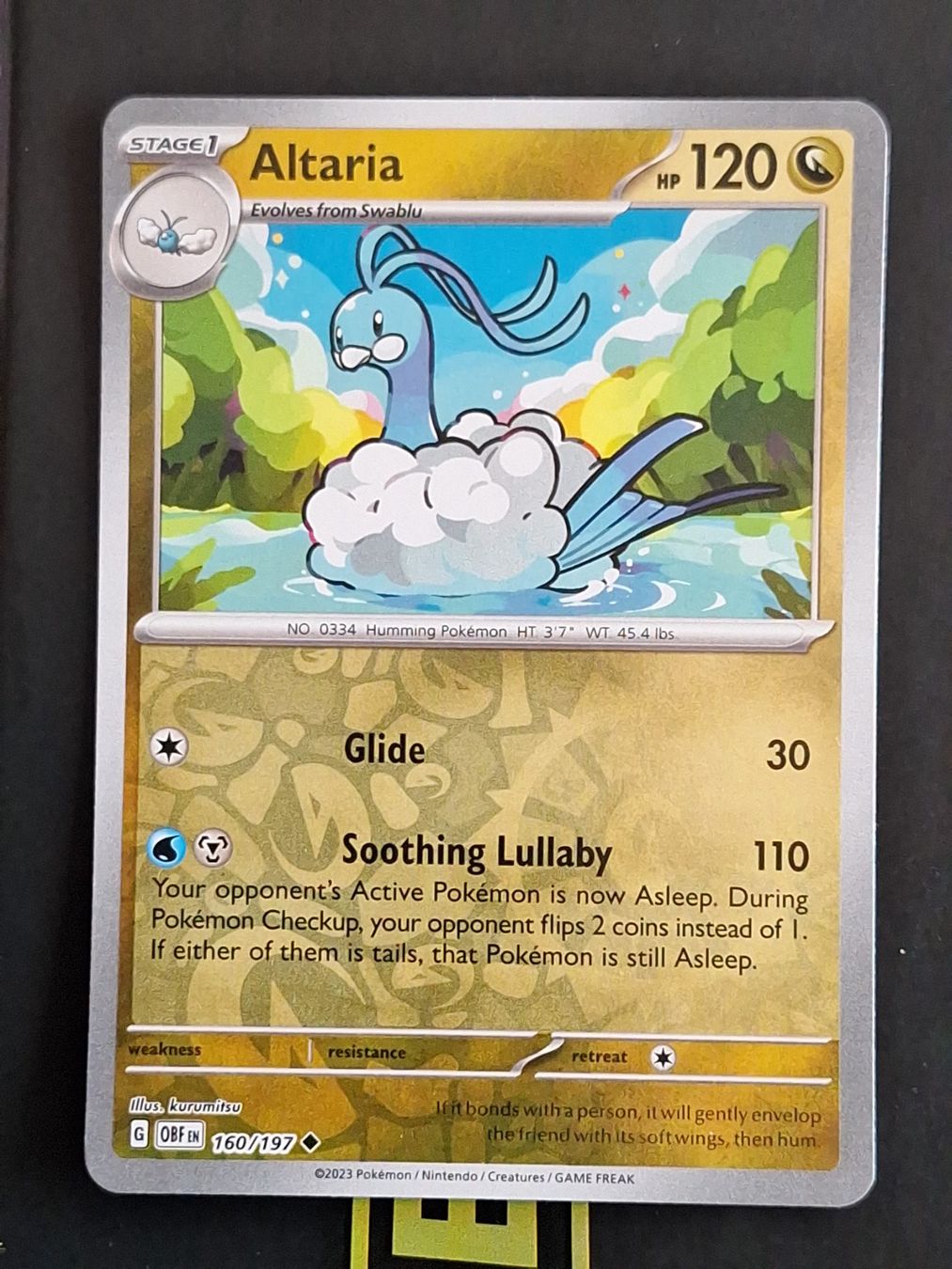 Pokémon Carte collezionabili: Altaria - Pokemon Reverse Holo Obsidian Flames – Usato da Altstätten SG venduto da GGsGameshop