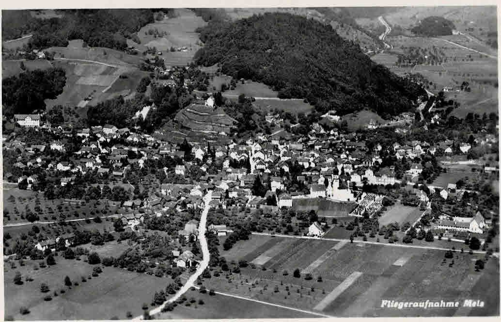 Cartoline postali: Mels fliegeraufnahme – Usato da Sulz AG venduto da Oberdanne8