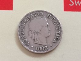 5 Rappen 1902 -ss, nur 1,0 Mio!