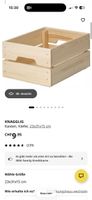 IKEA storage box KNAGGLIG Kasten, Kiefer, 23x31x15 cm