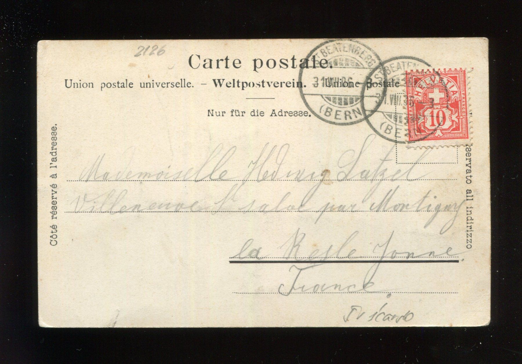 Cartoline postali: Adelboden, Brücke – Usato da Aarau venduto da Elmaar41 1
