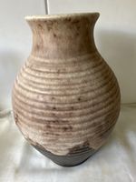 Vintage Keramik Vase, Braun Beige 132/25, guter Zustand!