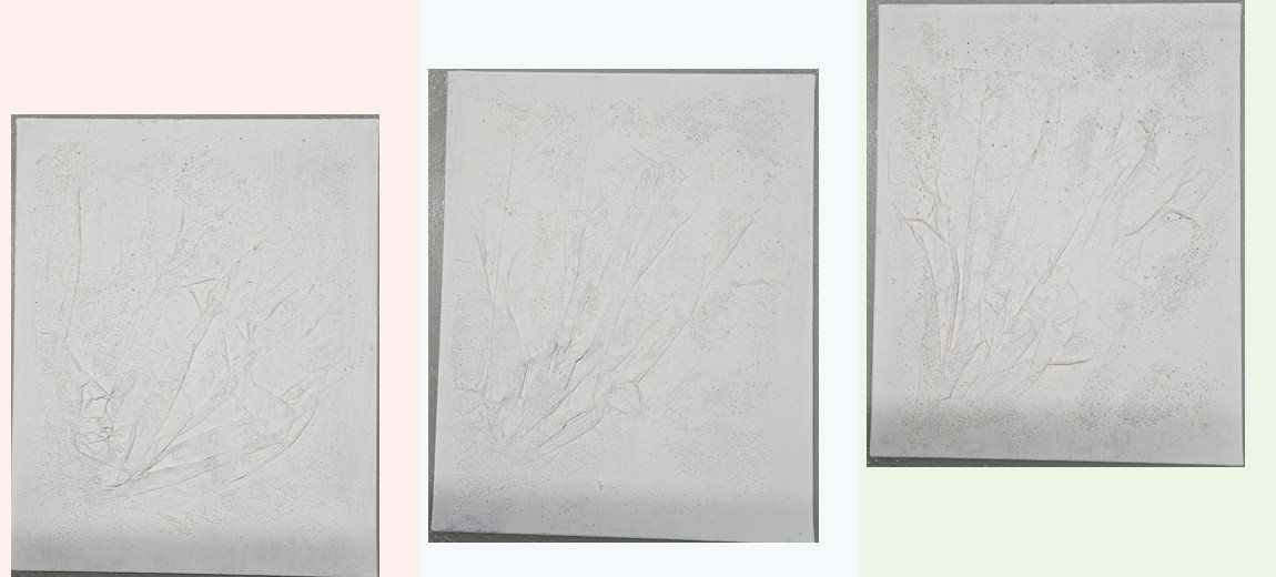 Tableaux: Dreiteiliges Collagen-Bild-Ensemble – D'occasion à Oetwil a.d. Limmat par grisilisi