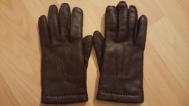 gefütterte Lederhandschuhe Handschuhe schwarz Damen Globus!