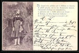AK Junges Mädchen in Tracht, 1899