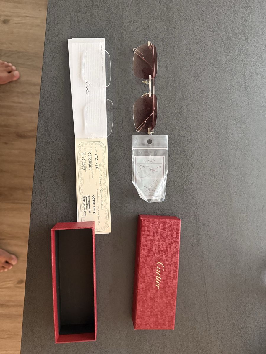 Cartier Occhiali & Lenti: Sonnenbrille Cartier randlos – Usato da Hausen AG venduto da marsonadel 1