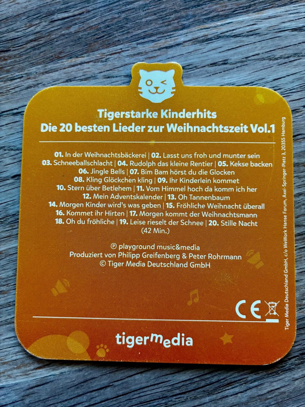 Hörbücher: TigerCards Weihnachtslieder Vol. 1 – Gebraucht aus Rhäzüns von Wolfsmond7 1