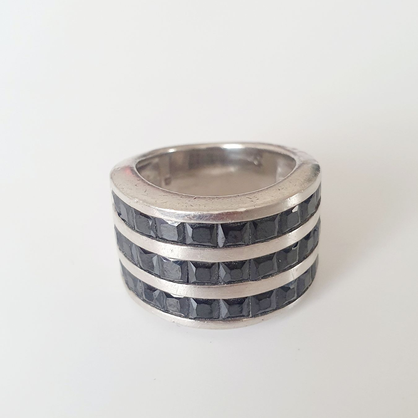 Anelli: Silber Ring mit Onyx Steinen Gr. 17.5 mm – Usato da Kreuzlingen venduto da Wunderkiste123 7